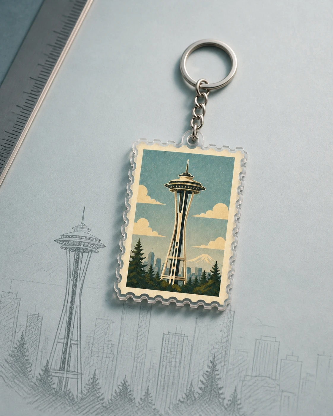 Space Needle Homeland Stamp